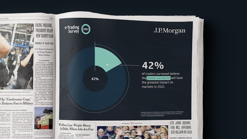 JP Morgan e Trading Newspaper Ad Mockup 01 2